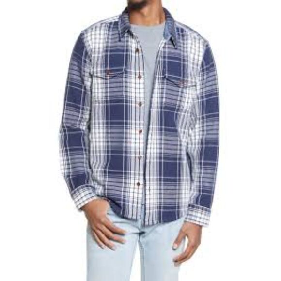 Outerknown Other - Outerknown Blanket Cotton Twill Button Plaid Shirt Jacket Men's Large